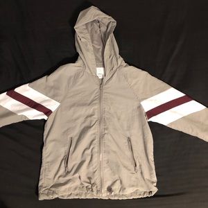Grey Windbreaker